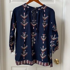 Madewell Folkstitch Popover